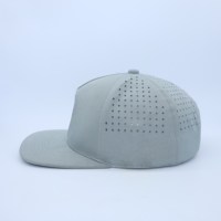 Topi Snapback elastis, topi Snapback lima Panel elastis dapat diatur, tahan air kain Laser bordir pinggiran datar karakter untuk pesta luar ruangan