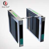 Tourniquet à bras articulé durable en acier inoxydable 304, bidirectionnel, étanche IP64, pour contrôle d'accès (bureaux, aéroports), conforme RoHS