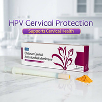 HPV Cervical Care: Запатентованный антимикробный порошок 3-в-1 с хитозаном и йодом, класс II – противовоспалительное средство для восстановления слизистой оболочки, 3 штуки в упаковке