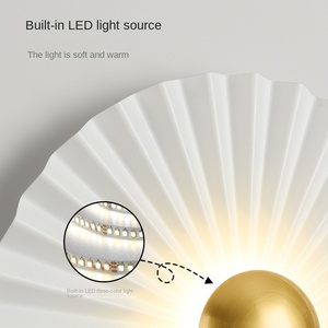 Applique <span class=keywords><strong>murale</strong></span> LED design moderne corps en fer Style OVNI post-moderne pour chambre à coucher de luxe hôtel maison fond décoratif applique <span class=keywords><strong>murale</strong></span> - Product Image 3