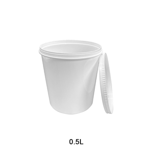 0.5L Empty Plastic Paint Cup Paint Can with Lid