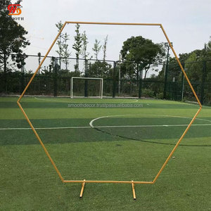 Toile de fond de mariage lisse rectangulaire en acier inoxydable or/argent avec miroir pour événements de fête - Product Image 3