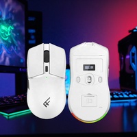 PAW3395 Capteur 26000DPI Tri-Mode Ultra Léger Ergonomique Rechargeable RGB Rétro-Éclairé Programmable 2.4GHz Souris de jeu sans fil