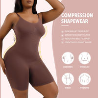MAQVOB Combinaison moulante de haute qualité personnalisée OEM amincissante sans couture pour le contrôle du ventre Combinaison moulante pour femmes de grande taille