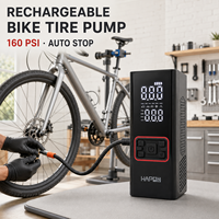 Pompe à air portable intelligente Tpson OEM ODM disponible, 6000 mAh, gonfleur de pneus, écran LCD, arrêt automatique, lumière d'urgence, batterie externe, 160 PSI max