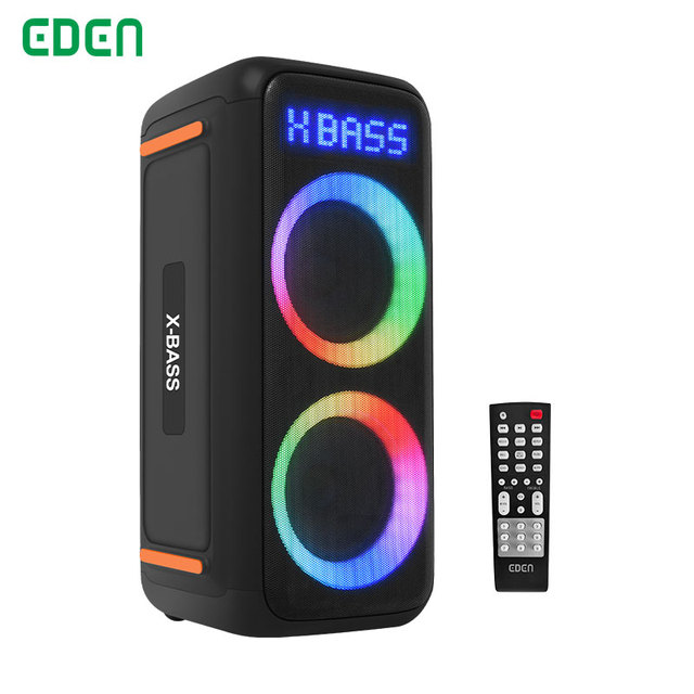 EDEN Speaker Dual 8 Inch X-Bass Speaker Caixa De Som Karaoke Party Parlantes Outdoor bluetooth Speaker