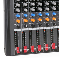 CT-120S Mixeur audio professionnel 12 canaux avec prise en charge USB/MP3 pour 4 appareils, idéal pour les studios et les systèmes de sonorisation en direct