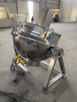 Olla agitadora de calentamiento de Gas con carga de cojinete de Motor para cocinar sopa de gachas, jarabe, mermelada de caramelo de Chile para hervir, mezclar ingredientes