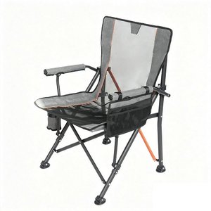 Chaise pliante inclinable d'extérieur en treillis d'acier personnalisée, portable, pour la plage, le camping et les activités commerciales - Product Image 4