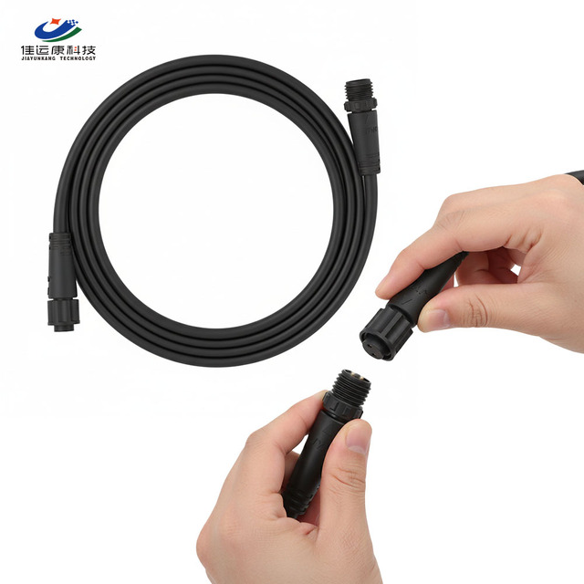 M8 2Pin 3Pin 4Pin Industrial Cable Connector Threaded Lock IP67 IP68 Waterproof for LED Lighting Sensors