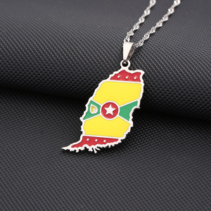 <span class=keywords><strong>Mapa</strong></span> <span class=keywords><strong>DE</strong></span> LA ISLA <span class=keywords><strong>DE</strong></span> Granada con nombre <span class=keywords><strong>de</strong></span> la ciudad, collares con colgante para mujeres y niñas, Color plateado/dorado, joyería <span class=keywords><strong>de</strong></span> <span class=keywords><strong>Las</strong></span> <span class=keywords><strong>Islas</strong></span> <span class=keywords><strong>de</strong></span> Barlovento del Mar Caribe - Product Image 5