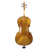 Cello kayu padat buatan tangan dengan pemosisian akurat dari lubang akor seragam tekstur alami aplikasi cat busur kayu Brasil
