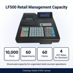 <span class=keywords><strong>Caisse</strong></span> enregistreuse Longfly LF500 d'usine, ancienne génération, 64 touches, 60 sections/postes, machine de caissier pour petites entreprises, EPOS TPV - Product Image 3