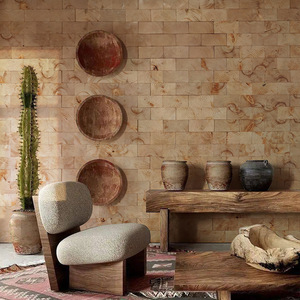 Tuiles murales <span class=keywords><strong>en</strong></span> mosaïque de <span class=keywords><strong>bois</strong></span> de pin naturel haute densité, panneau <span class=keywords><strong>en</strong></span> <span class=keywords><strong>bois</strong></span> massif pour revêtement mural intérieur sécurisé des espaces publics, restaurants et cafés - Product Image 1