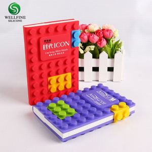 Carnet en silicone créatif directement de l'usine, personnalisable avec logo, bloc-notes pour étudiant 6a, cadeau en forme de blocs de construction - Product Image 2