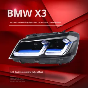 Para X3 F25 2011-2013 montaje de faros LED luces de circulación diurna lente de señal de giro 12V nuevo 6000K IP67 impermeable - Product Image 3