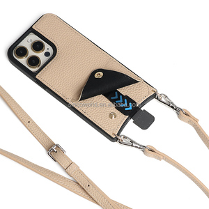 Custodia per telefono in vera pelle con cinturino con tracolla <span class=keywords><strong>a</strong></span> tracolla custodia per cellulare - Product Image 2