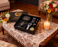 Coffret Cadeau Luxe WP Exquisite 2026 pour Homme : Chapelet, Portefeuille, Montre, Lunettes de Soleil, Porte-clés, Stylo – Idéal Fête des Pères, Pâques, Fêtes