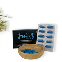 Capsules de racine de maca naturelle OEM, pilules bleues pour hommes, fournissent de l'énergie, 10 pilules par boîte