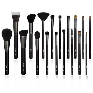 EMF 18PCs Juego de brochas de maquillaje profesional Mango de madera personalizado de moda Mezcla de pestañas de ojos de cara Incluye bolsa - Product Image 1