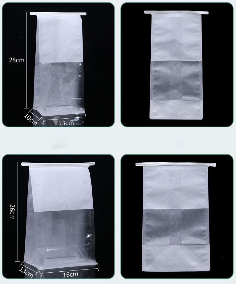 PP Packaging Square Bottom Pouch Bags, Opp Square Bottom Bag Clear Cello Cellophane Plascit Gift Bag Bagease