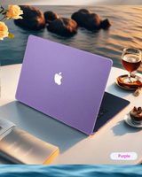 Casing pelindung ponsel, casing cangkang keras Laptop Matte Anti gores untuk Macbook Air 13 inci penutup untuk Macbook M2 M2 2022 A3113 M3 2024