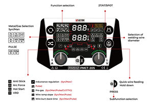 LEVIN PMCT Schweiß maschine 6 in 1 SYN MIG HF WIG MMA HF CUT MIG Puls MIG Schweiß maschine - Product Image 2