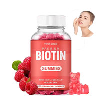 Gummies véganes OEM Halal Biotine Collagène Kératine pour la croissance des cheveux, supplément de vitamines pour cheveux, peau et ongles