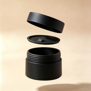30g PP Jar Round Matte <b>Black</b> Pink Blue White Body <b>Cream</b> Custom Logo - Product Image 2