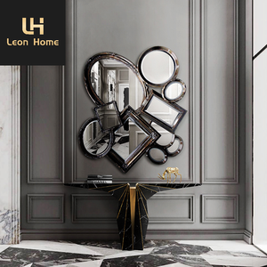 <span class=keywords><strong>Di</strong></span> alta qualità <span class=keywords><strong>di</strong></span> nuovo disegno moderno nero naturale marmo soggiorno ingresso decorativa console da tavolo - Product Image 3