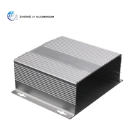 Boîtier électronique en alliage d'aluminium extrudé avec dissipateur thermique intégré, boîtier en aluminium pour alimentation électrique, prix usine