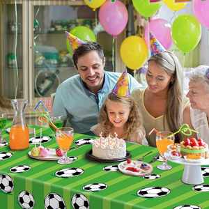 Football Party PEVA Printed <b>Tablecloth</b> Disposable Oilproof Durable Eco-Friendly Customizable Sports Game Decoration - Product Image 5