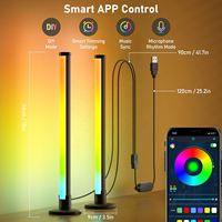APP Control RGB Ambient Lighting LED Desktop Mood Light avec effets dynamiques et synchronisation des modes de musique pour les films PC TV Room Decor