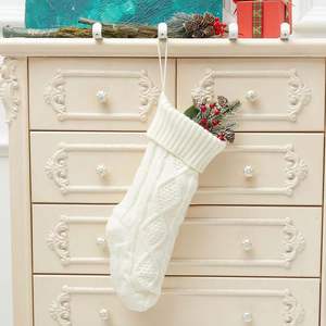 37CM kablo örme noel çorap noel ağacı asılı dekorasyon şenlikli noel asılı çorap - Product Image 5