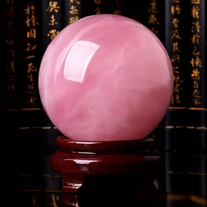 Esfera <span class=keywords><strong>de</strong></span> cuarzo rosa pulido Natural con base roja-<span class=keywords><strong>Bola</strong></span> <span class=keywords><strong>de</strong></span> adivinación <span class=keywords><strong>de</strong></span> <span class=keywords><strong>cristal</strong></span> <span class=keywords><strong>de</strong></span> estilo bohemio para decoración del hogar - Product Image 3