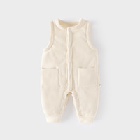 Pantalones de Forro Polar Cálidos e Informales de Invierno para Bebé, Pantalones Largos de una Pieza sin Costuras y Gruesos