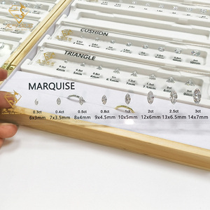 5A Cubic Zirconia kim cương Carat biểu đồ tùy chỉnh Carat so sánh biểu đồ <span class=keywords><strong>Set</strong></span> kích thước vòng tham khảo đá quý Selector - Product Image 3