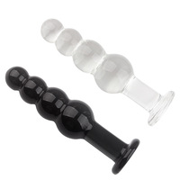 Masturbateur féminin baguette de plaisir stimulateur point G entraîneur anal perles anales en verre et godemichet Anal en cristal pour couples et femmes