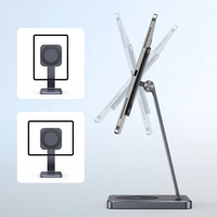 Nouvel arrivage Support de tablette magnétique en aluminium réglable à 360 ° pour Apple iPad Pro 12.9 pouces