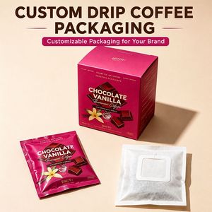 Ensembles d'emballage pour café filtre personnalisables – Sachets filtrants, boîtes, qualité alimentaire, thermoscellables - Product Image 1