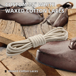 Lacets ronds en coton ciré personnalisés GON22 avec embouts transparents en cuir blanc, directement <span class=keywords><strong>de</strong></span> l'usine - Product Image 3
