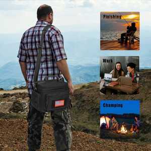 Sacs à déjeuner tactiques pour hommes, fabriqués en usine, pour adultes, avec système MOLLE, imperméables, en polyester isolé, grand sac à déjeuner pour femmes - Product Image 2