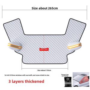 Tissu de couverture de neige en PE d'<span class=keywords><strong>hiver</strong></span> épaissi <span class=keywords><strong>Protection</strong></span> contre le gel du pare-brise anti-gel pour voitures à berline couverture de pare-neige de <span class=keywords><strong>voiture</strong></span> - Product Image 6