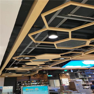 Revêtement hexagonal en aluminium sur mesure, spécialement conçu pour la personnalisation de la décoration architecturale - Product Image 2