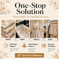 Robe florale personnalisée OEM Maxi Wrap en viscose AQL 1.25 MOQ 50 Tailles EU US Livraison 3-7 jours Échantillon Support du pack technique Impression numérique éco-responsable