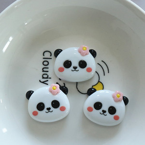 Brillant Panda fleur de glace bricolage enfants broche titre matériel clé pendentif accessoires nord K3 perles breloques en résine plastique - Product Image 6