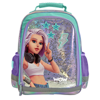 Mochila Escolar WOW GENERATION de 40 cm, Roja, con Dibujos Animados, Impermeable, Menos de 21 L, con Cuerpo de 62 g y Correa de 100 g, de Poliéster