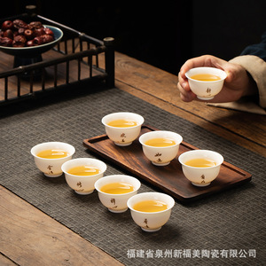 Dehua Porcelain Master Cup White Ceramic Tea Bowl Kung Fu Tea Single Cup Lead Free Afternoon Tea Gift - Product Image 2