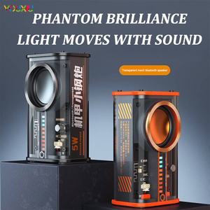 Trong Suốt Mecha Không Dây Bluetooth Loa Di Động <span class=keywords><strong>Mini</strong></span> Loa Siêu Trầm Hỗ Trợ 3D Surround Âm Thanh TWS Loạt Âm Thanh Loa - Product Image 6