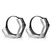 5D rvb LED 3 pouces ange yeux Halo anneaux App contrôle rectangulaire DRL couvre pour phare de voiture Auto éclairage intérieur